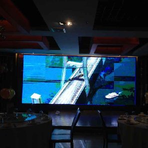 南寧肥仔飯店江南店P(guān)４全彩LED顯示屏